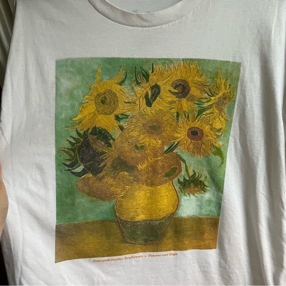 The Masters Vincent Van Gogh Sunflower Fitted T Shirt Size Small - Picture 5 of 8